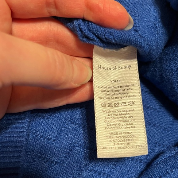 House of Sunny Peggy Cardigan Blue - Picture 8 of 14